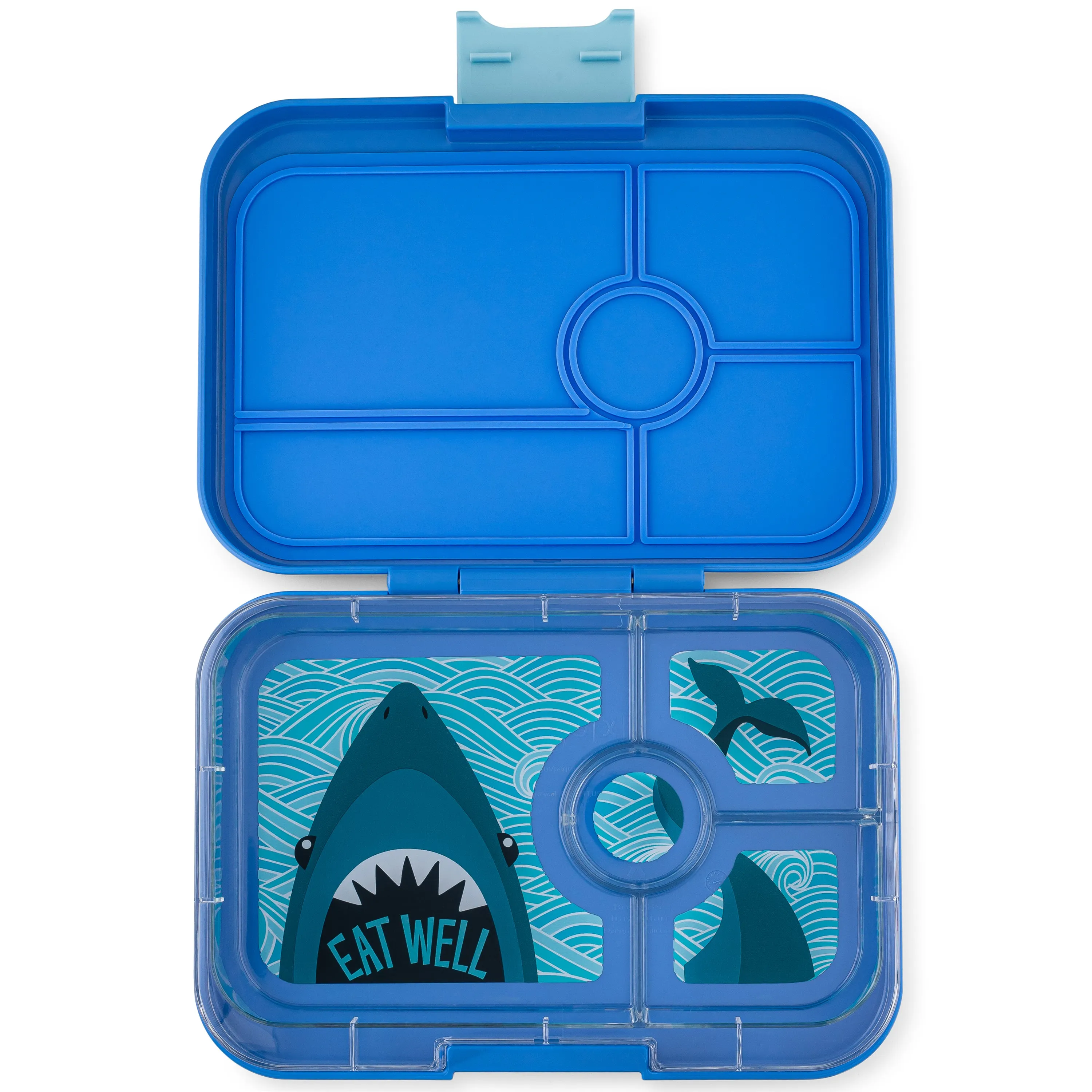 Yumbox Tapas Large Bento Lunchbox-SHARK TRAY 4 Compartment